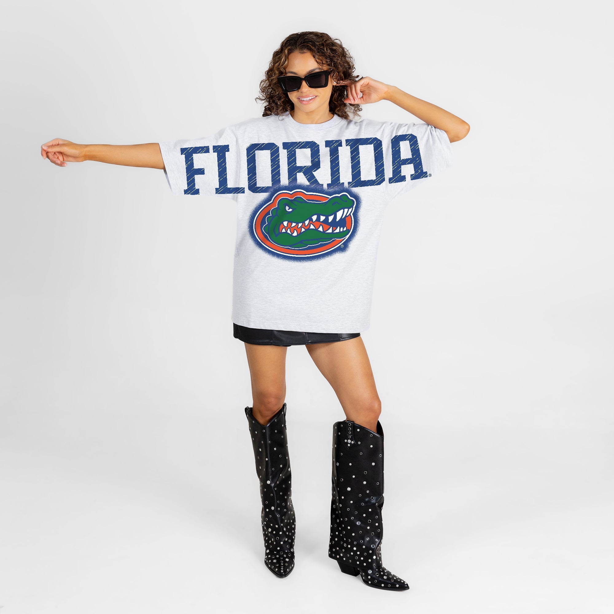 FLORIDA GATORS DRIP CULTURE RELAXED FIT CREWNECK TEE