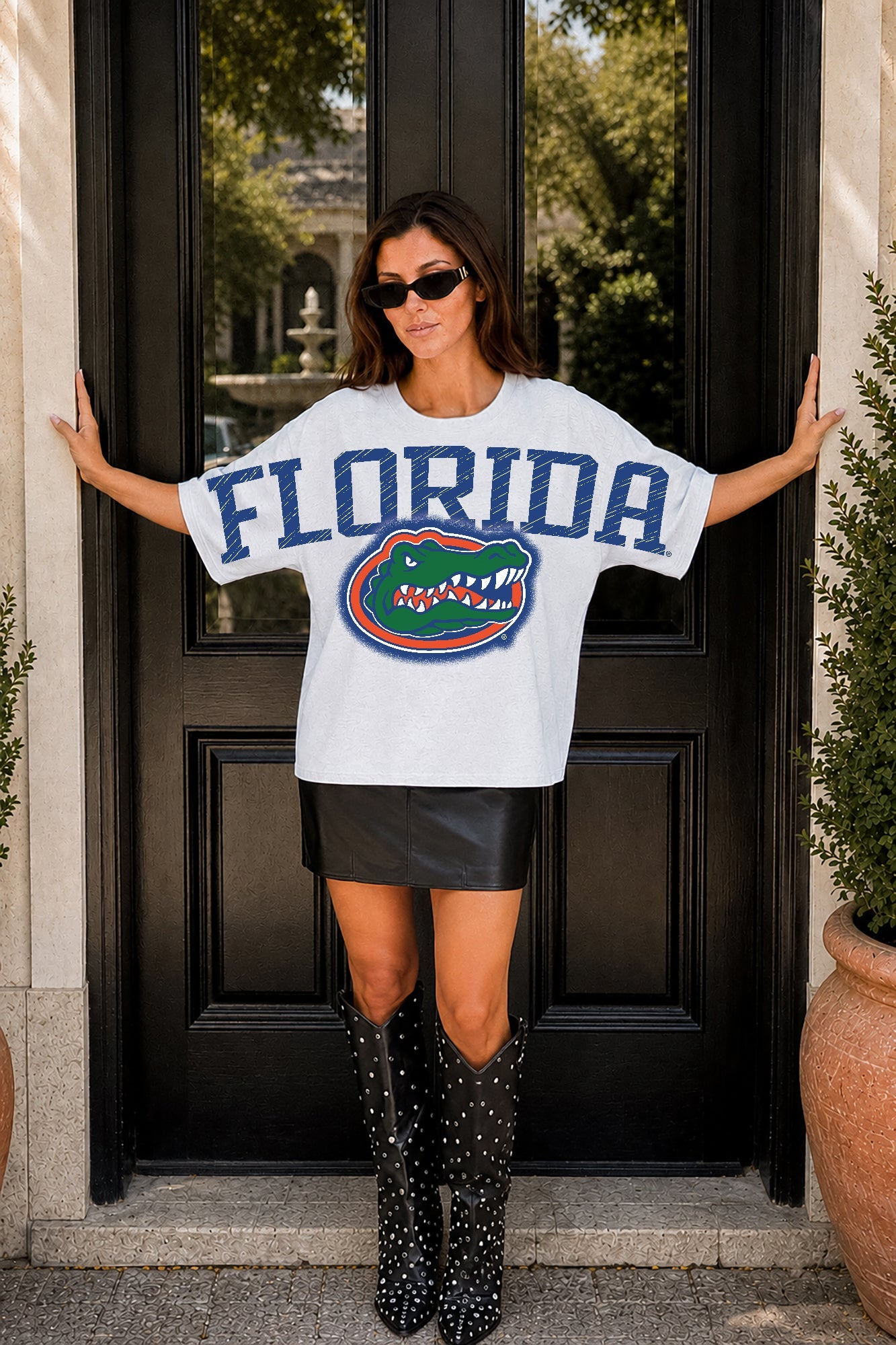 FLORIDA GATORS DRIP CULTURE RELAXED FIT CREWNECK TEE