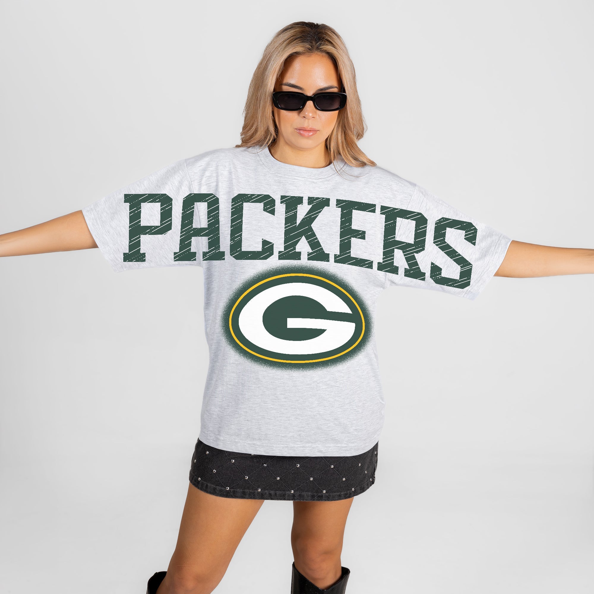 GREEN BAY PACKERS DRIP CULTURE RELAXED FIT CREWNECK TEE