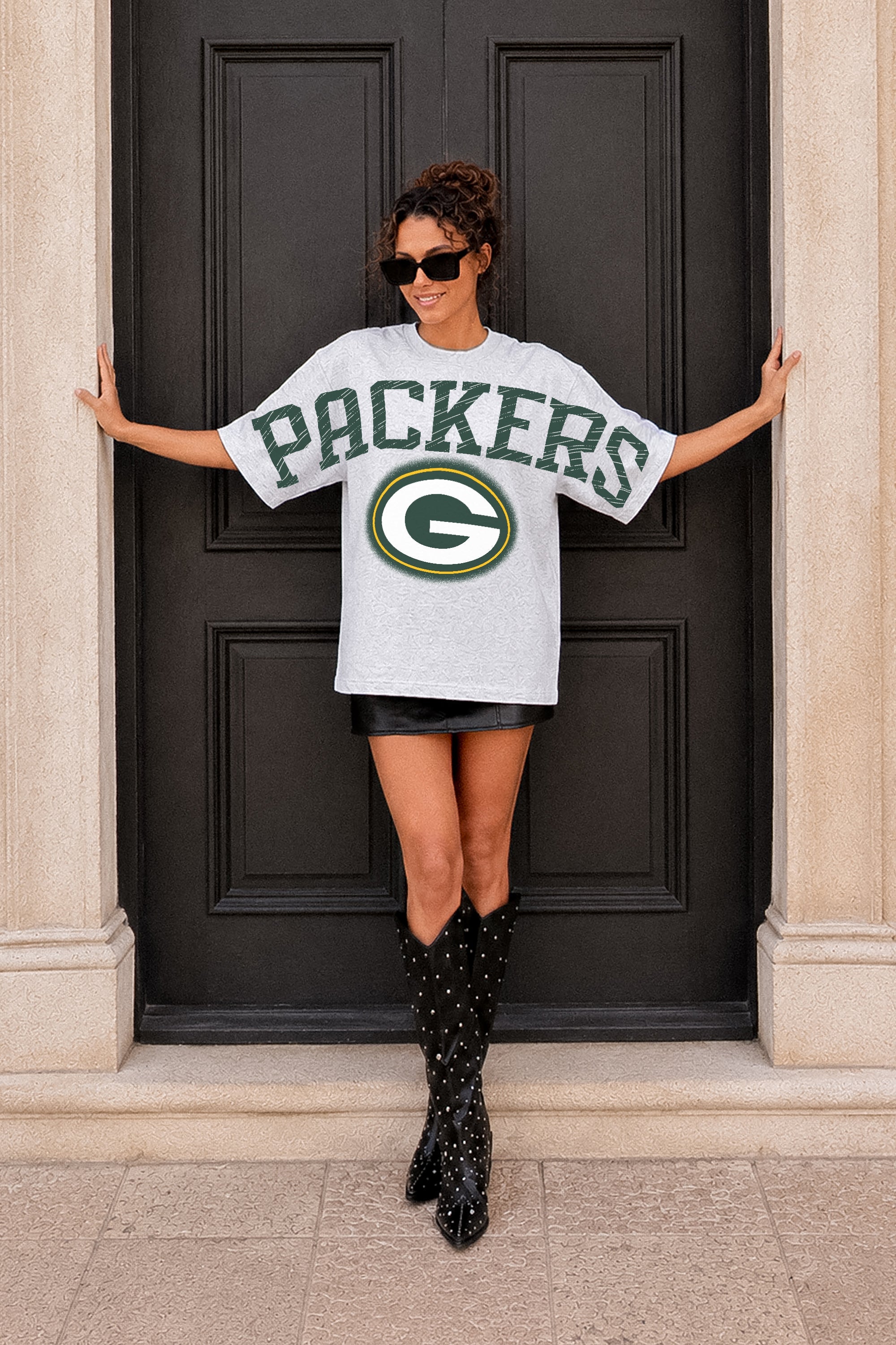 GREEN BAY PACKERS DRIP CULTURE RELAXED FIT CREWNECK TEE