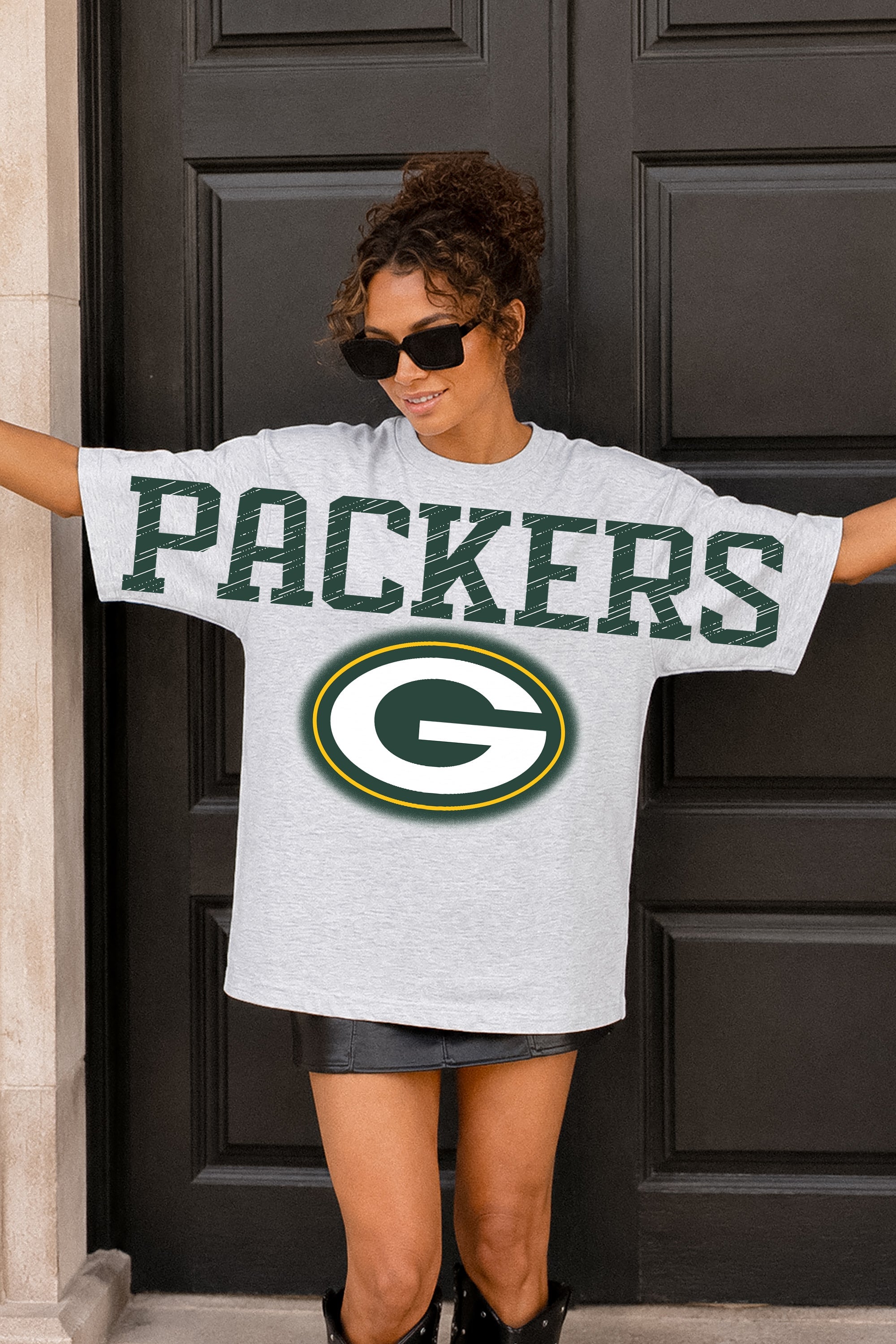 GREEN BAY PACKERS DRIP CULTURE RELAXED FIT CREWNECK TEE