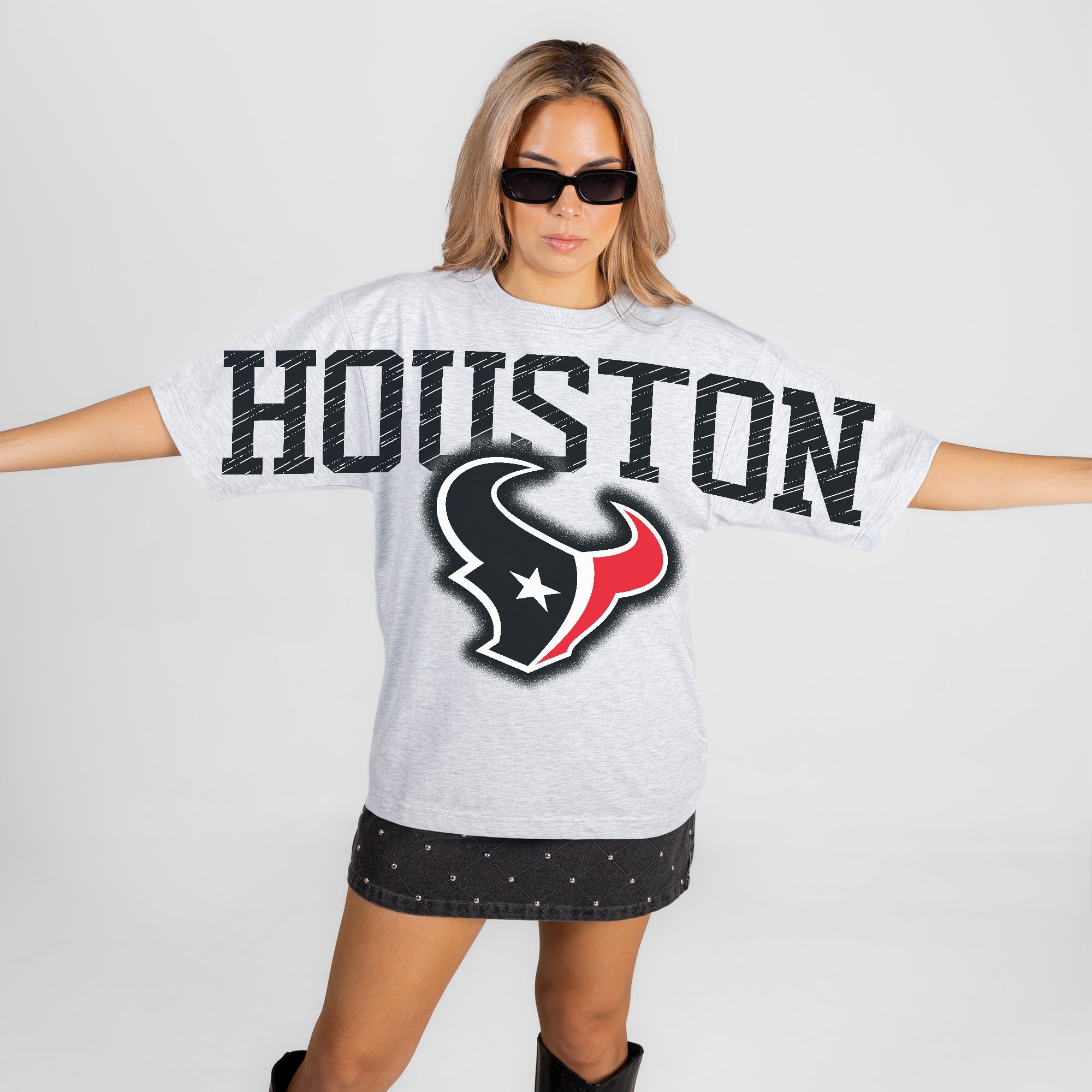 HOUSTON TEXANS DRIP CULTURE RELAXED FIT CREWNECK TEE