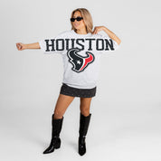 HOUSTON TEXANS DRIP CULTURE RELAXED FIT CREWNECK TEE