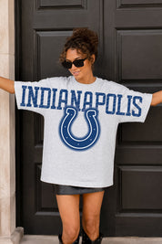 INDIANAPOLIS COLTS DRIP CULTURE RELAXED FIT CREWNECK TEE