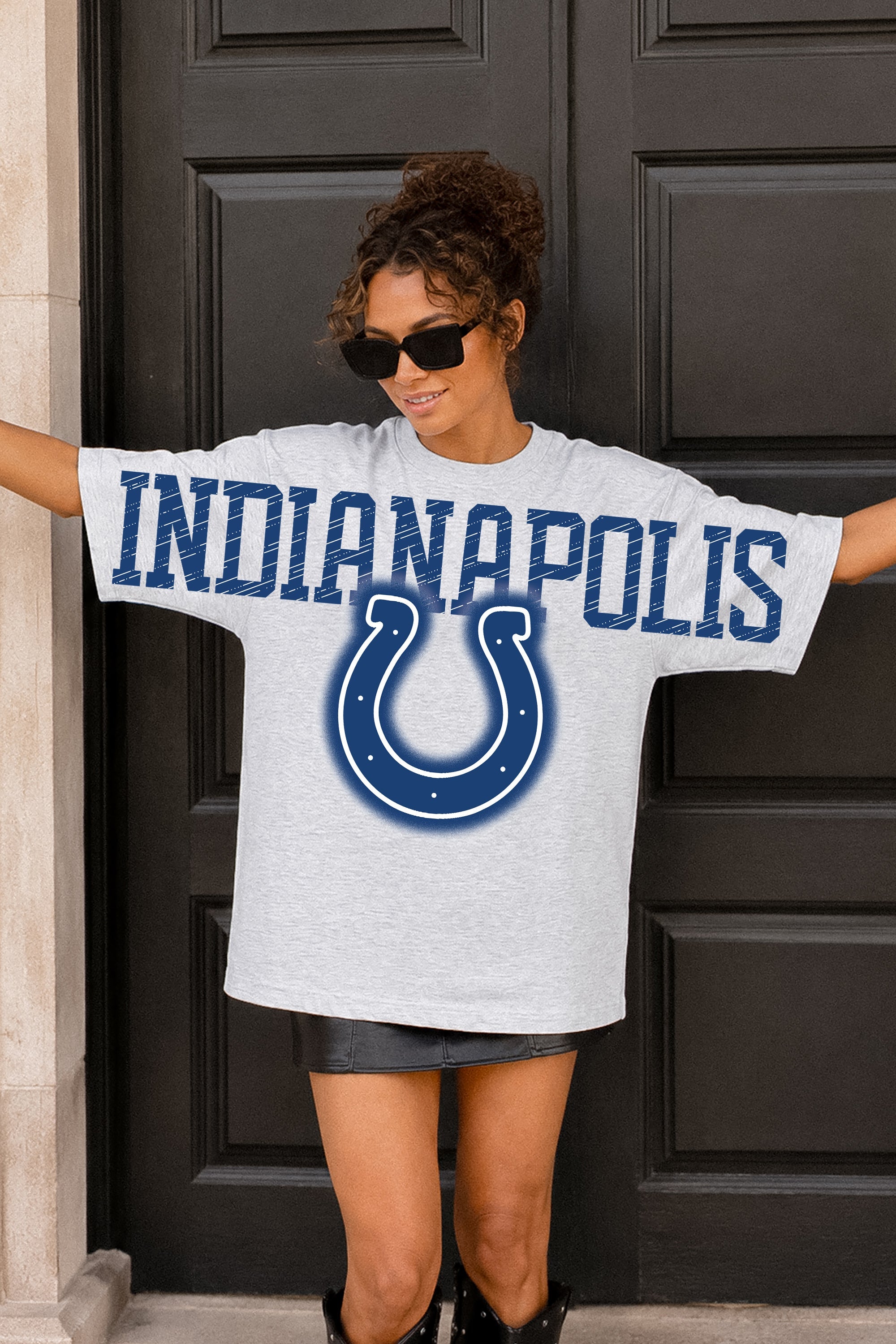 INDIANAPOLIS COLTS DRIP CULTURE RELAXED FIT CREWNECK TEE