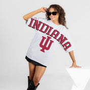 INDIANA HOOSIERS DRIP CULTURE RELAXED FIT CREWNECK TEE
