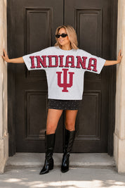 INDIANA HOOSIERS DRIP CULTURE RELAXED FIT CREWNECK TEE
