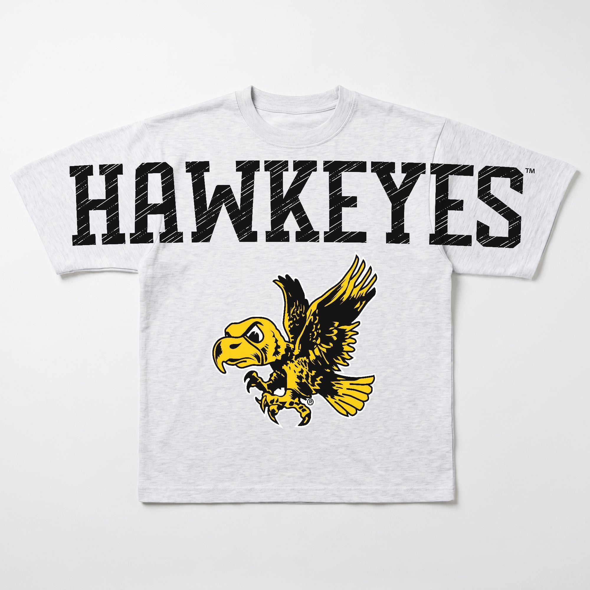 IOWA HAWKEYES DRIP CULTURE RELAXED FIT CREWNECK TEE