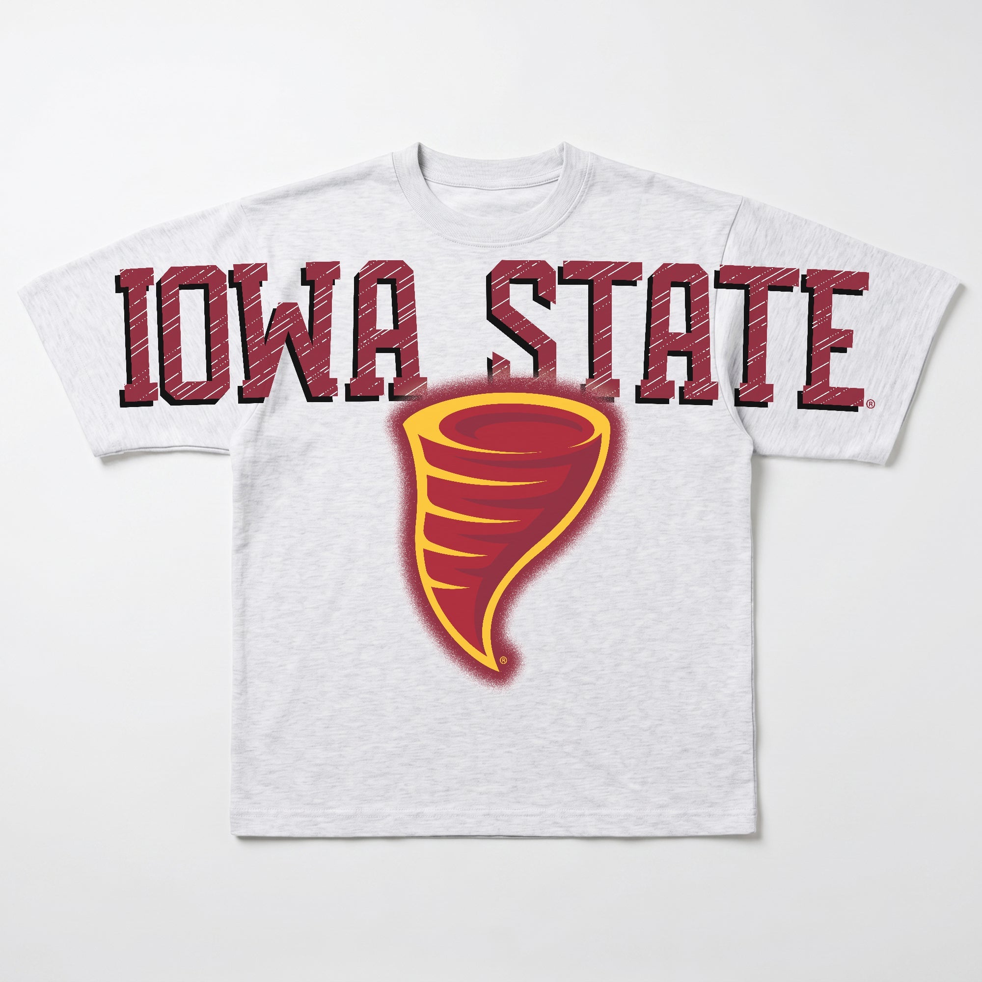IOWA STATE CYCLONES DRIP CULTURE RELAXED FIT CREWNECK TEE