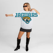 JACKSONVILLE JAGUARS DRIP CULTURE RELAXED FIT CREWNECK TEE