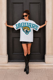 JACKSONVILLE JAGUARS DRIP CULTURE RELAXED FIT CREWNECK TEE