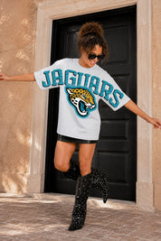 JACKSONVILLE JAGUARS DRIP CULTURE RELAXED FIT CREWNECK TEE