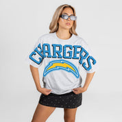 LOS ANGELES CHARGERS DRIP CULTURE RELAXED FIT CREWNECK TEE