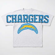 LOS ANGELES CHARGERS DRIP CULTURE RELAXED FIT CREWNECK TEE