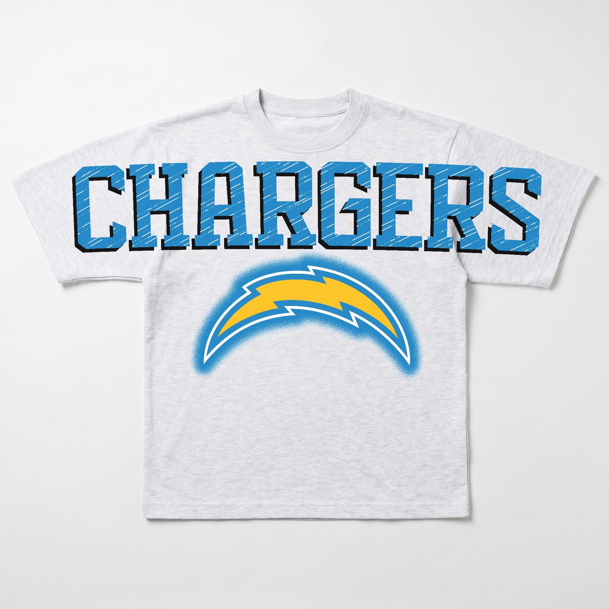 LOS ANGELES CHARGERS DRIP CULTURE RELAXED FIT CREWNECK TEE