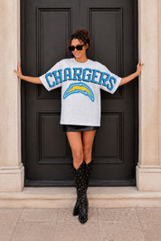 LOS ANGELES CHARGERS DRIP CULTURE RELAXED FIT CREWNECK TEE