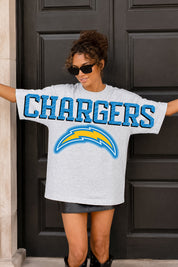LOS ANGELES CHARGERS DRIP CULTURE RELAXED FIT CREWNECK TEE