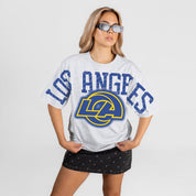 LOS ANGELES RAMS DRIP CULTURE RELAXED FIT CREWNECK TEE
