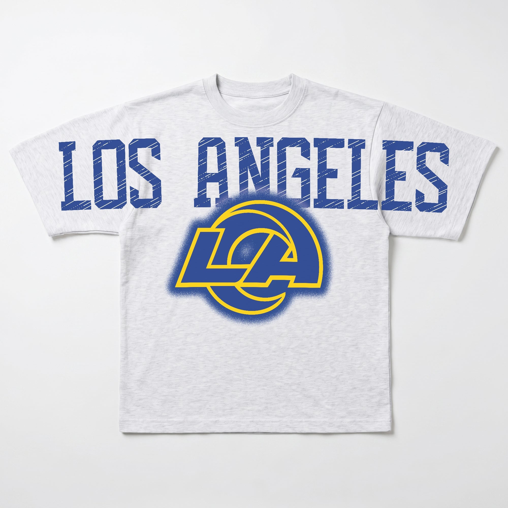 LOS ANGELES RAMS DRIP CULTURE RELAXED FIT CREWNECK TEE