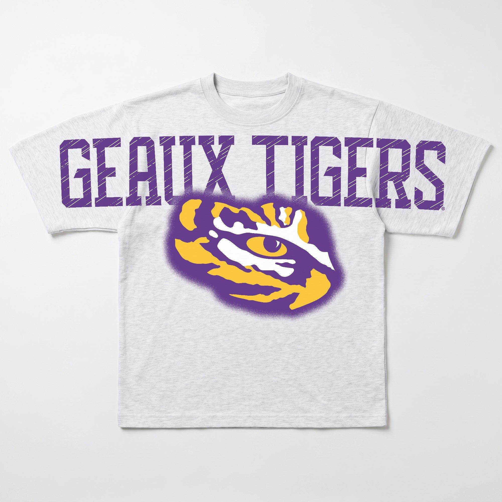 LSU TIGERS DRIP CULTURE RELAXED FIT CREWNECK TEE