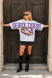 LSU TIGERS DRIP CULTURE RELAXED FIT CREWNECK TEE
