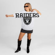 LAS VEGAS RAIDERS DRIP CULTURE RELAXED FIT CREWNECK TEE