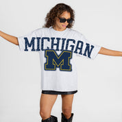 MICHIGAN WOLVERINES DRIP CULTURE RELAXED FIT CREWNECK TEE