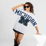 MICHIGAN WOLVERINES DRIP CULTURE RELAXED FIT CREWNECK TEE