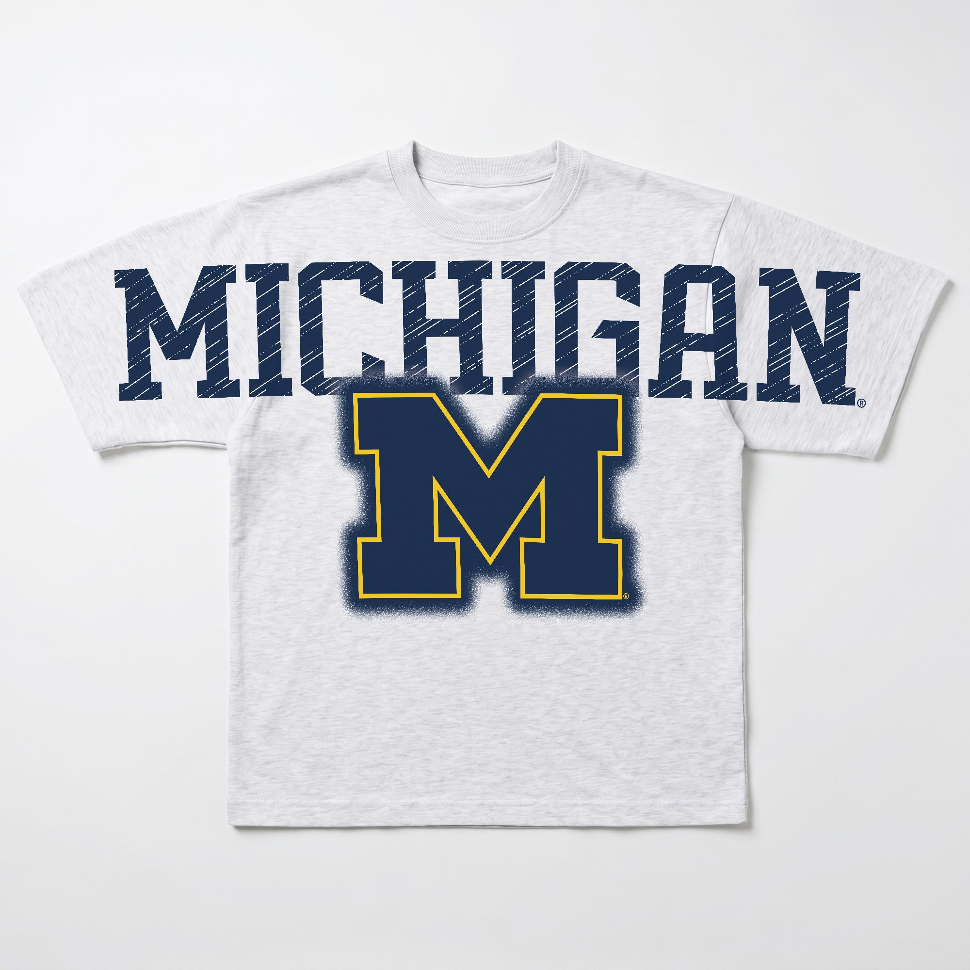 MICHIGAN WOLVERINES DRIP CULTURE RELAXED FIT CREWNECK TEE