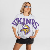 MINNESOTA VIKINGS DRIP CULTURE RELAXED FIT CREWNECK TEE