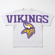 MINNESOTA VIKINGS DRIP CULTURE RELAXED FIT CREWNECK TEE