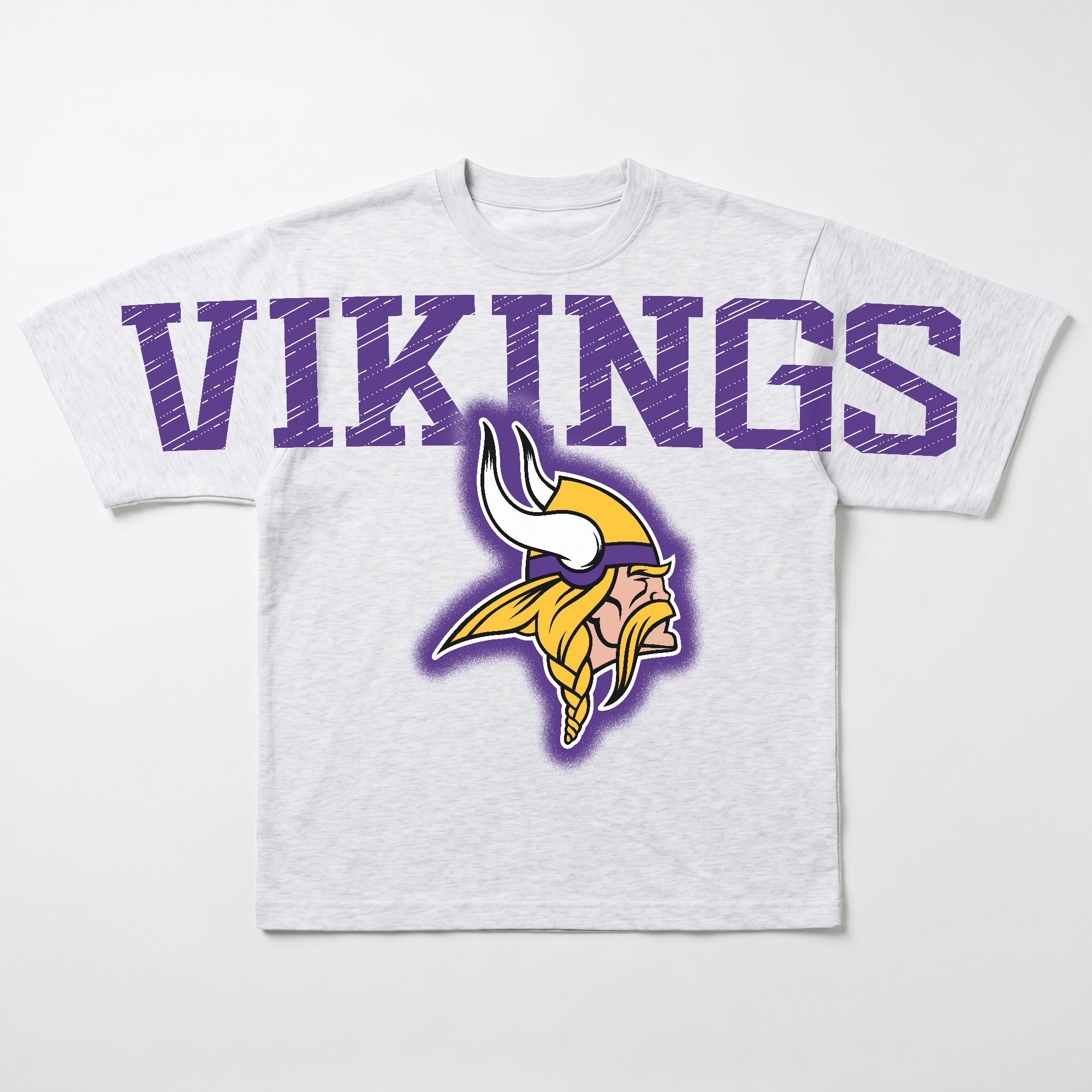 MINNESOTA VIKINGS DRIP CULTURE RELAXED FIT CREWNECK TEE
