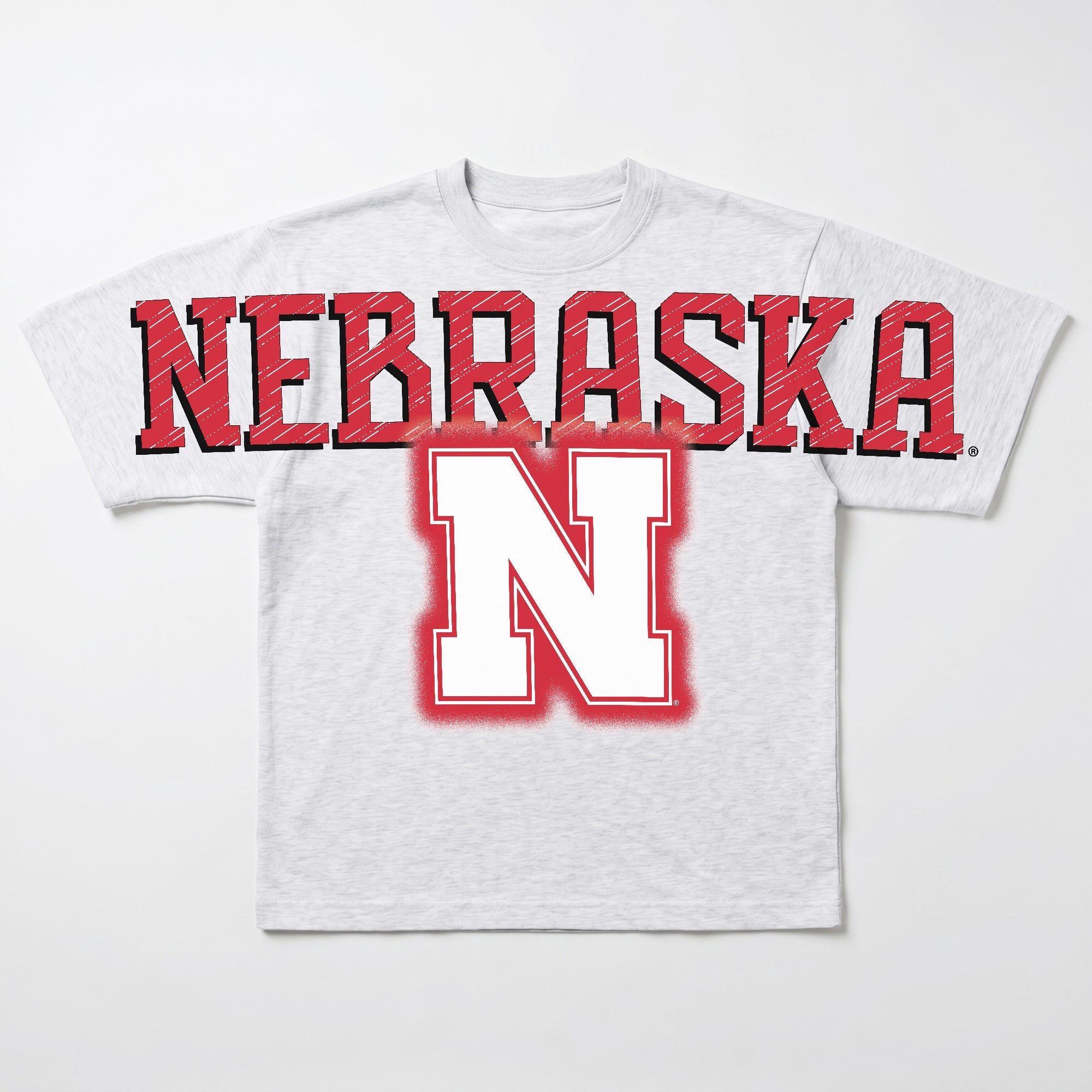 NEBRASKA CORNHUSKERS DRIP CULTURE RELAXED FIT CREWNECK TEE
