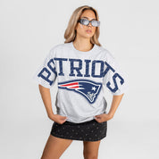 NEW ENGLAND PATRIOTS DRIP CULTURE RELAXED FIT CREWNECK TEE