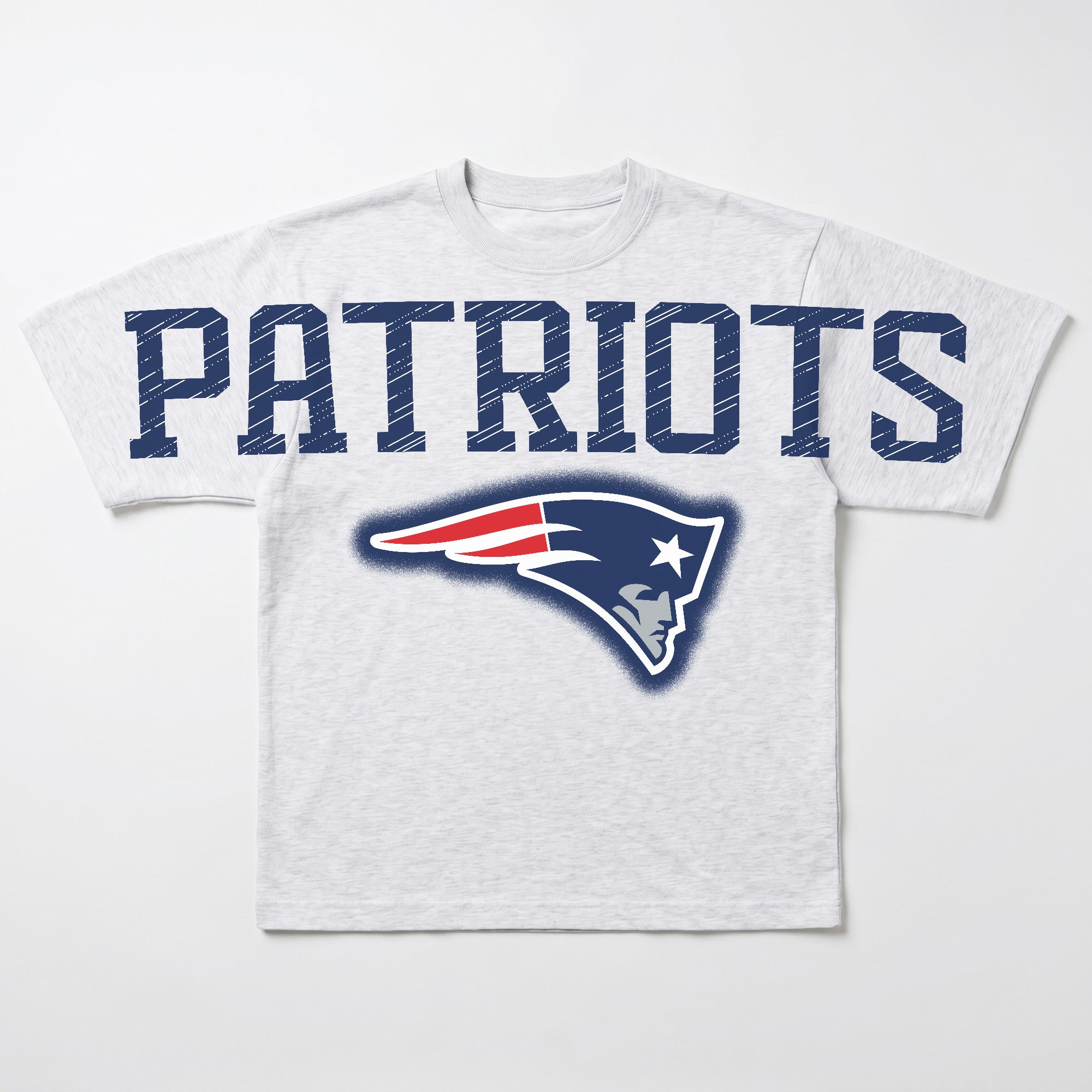 NEW ENGLAND PATRIOTS DRIP CULTURE RELAXED FIT CREWNECK TEE
