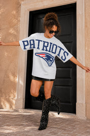 NEW ENGLAND PATRIOTS DRIP CULTURE RELAXED FIT CREWNECK TEE