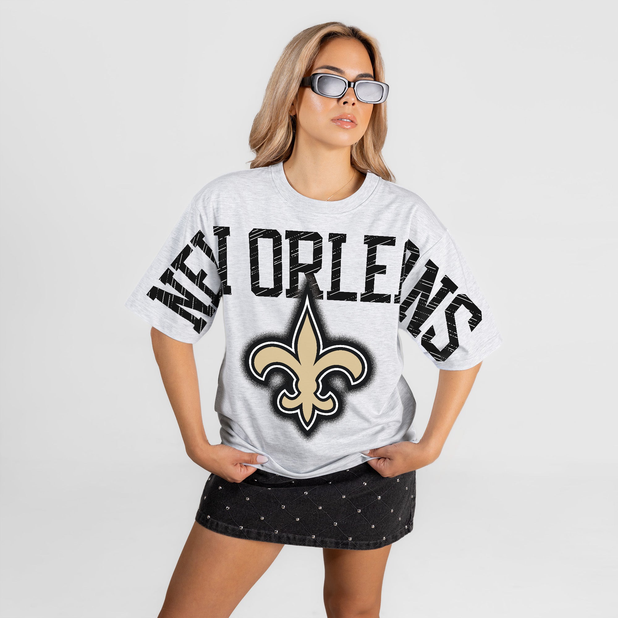 NEW ORLEANS SAINTS DRIP CULTURE RELAXED FIT CREWNECK TEE
