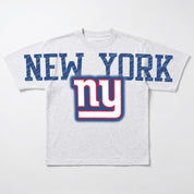 NEW YORK GIANTS DRIP CULTURE RELAXED FIT CREWNECK TEE