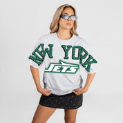 NEW YORK JETS DRIP CULTURE RELAXED FIT CREWNECK TEE