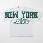 NEW YORK JETS DRIP CULTURE RELAXED FIT CREWNECK TEE