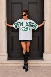 NEW YORK JETS DRIP CULTURE RELAXED FIT CREWNECK TEE