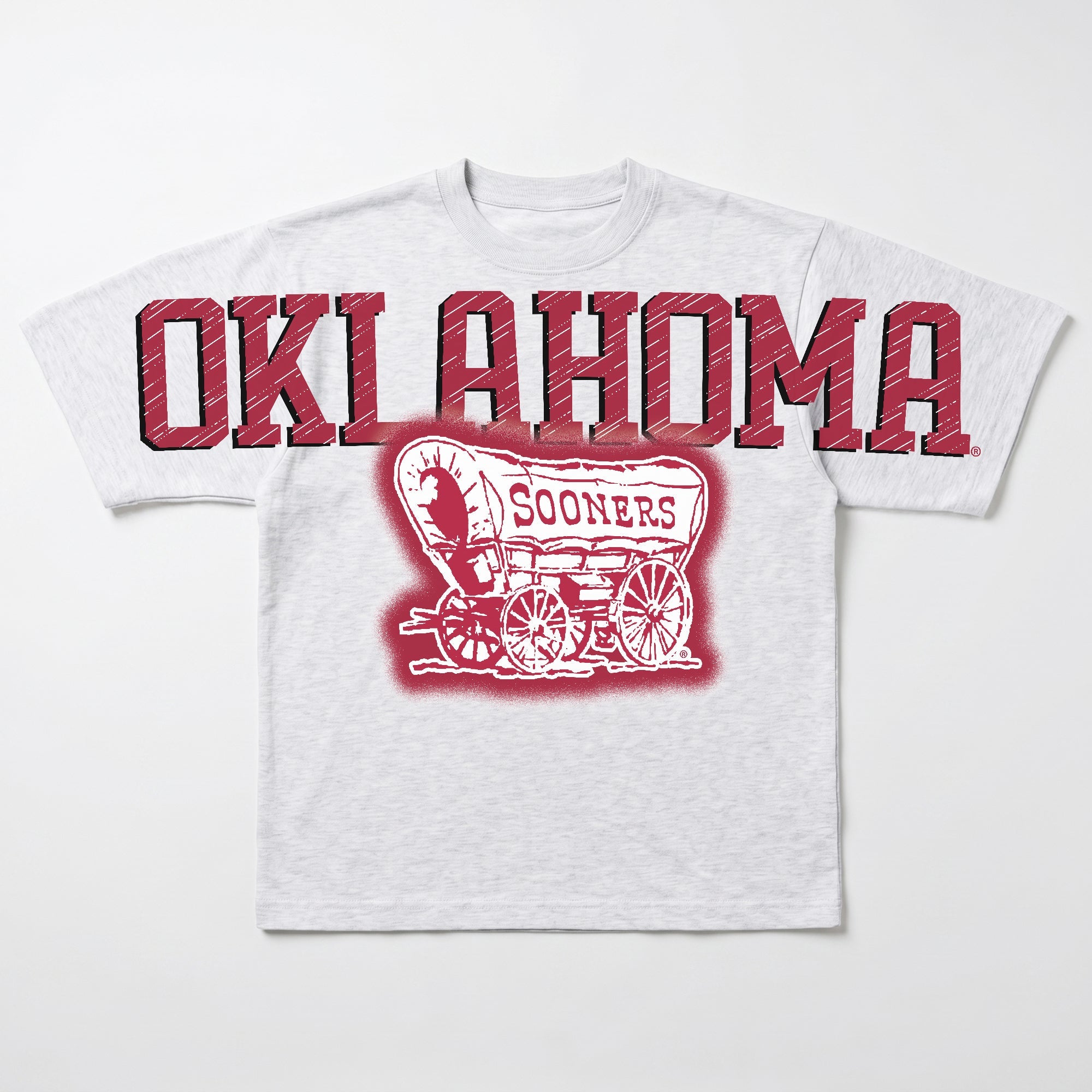 OKLAHOMA SOONERS DRIP CULTURE RELAXED FIT CREWNECK TEE