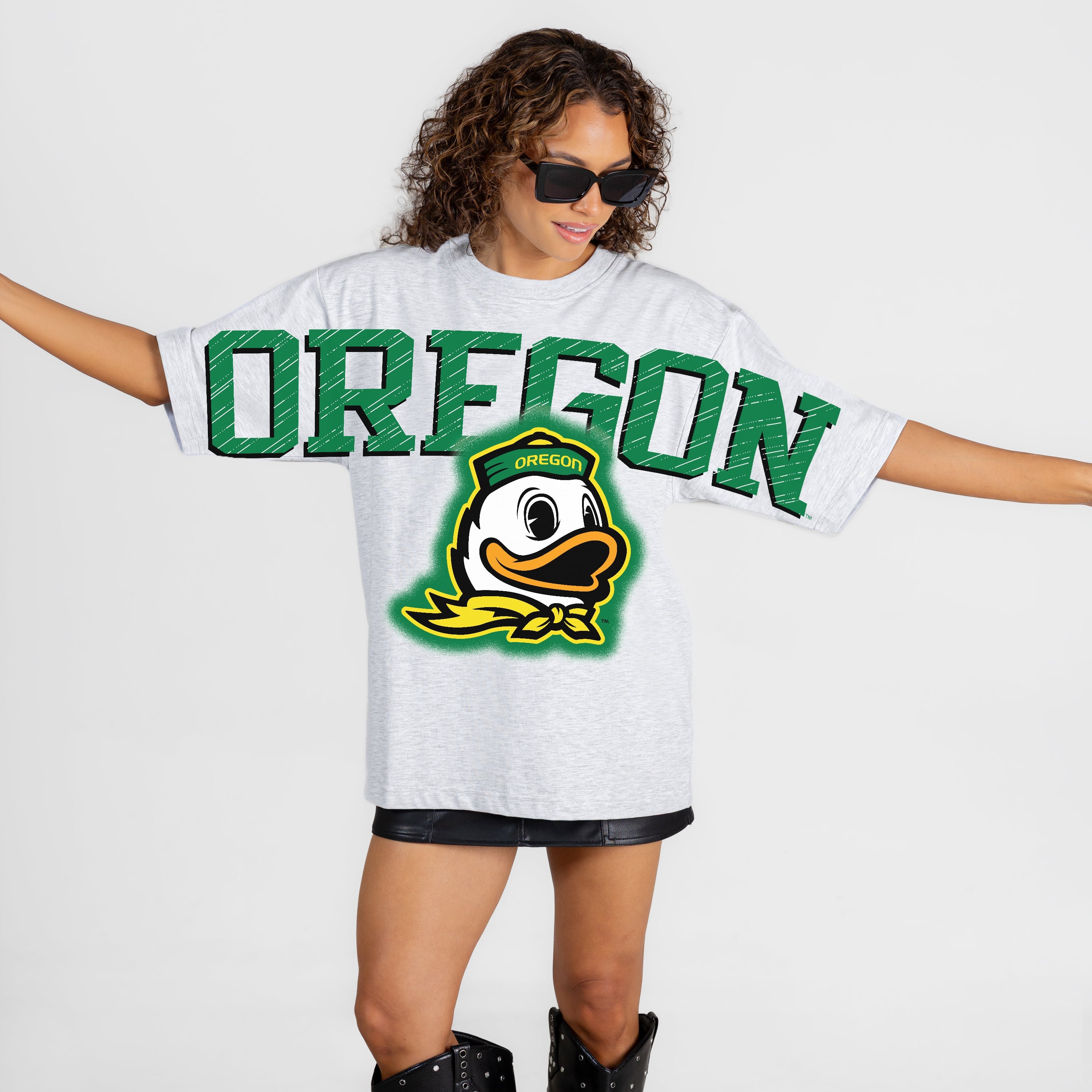 OREGON DUCKS DRIP CULTURE RELAXED FIT CREWNECK TEE