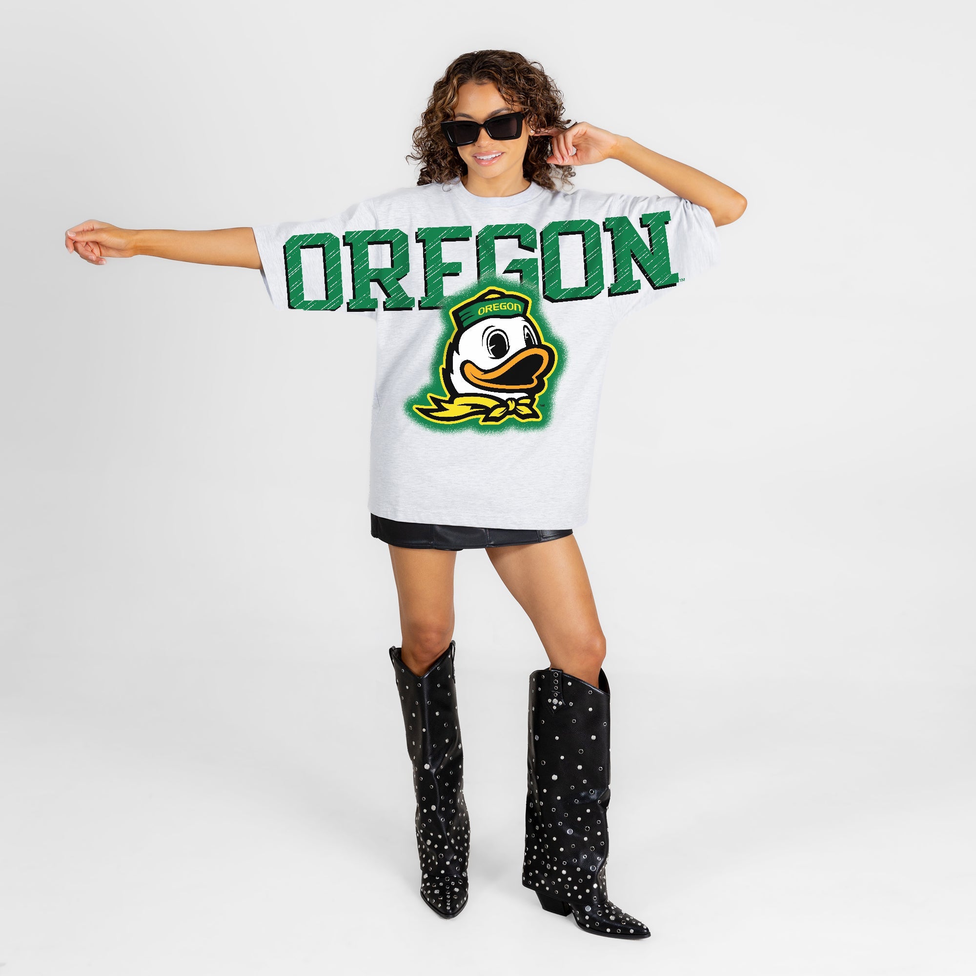 OREGON DUCKS DRIP CULTURE RELAXED FIT CREWNECK TEE