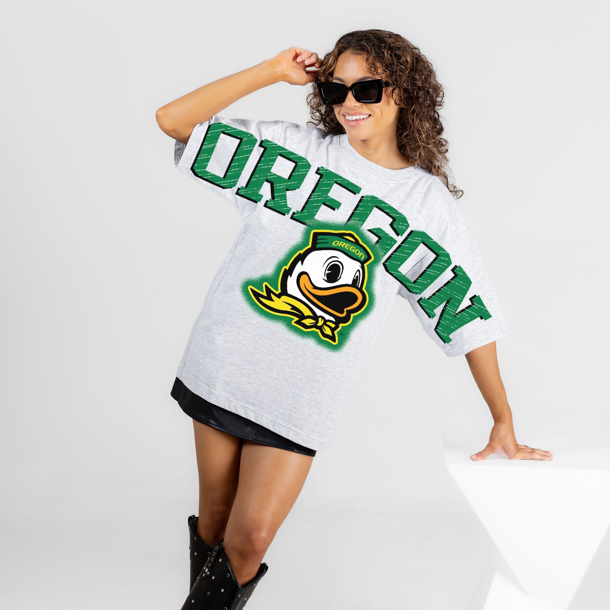 OREGON DUCKS DRIP CULTURE RELAXED FIT CREWNECK TEE