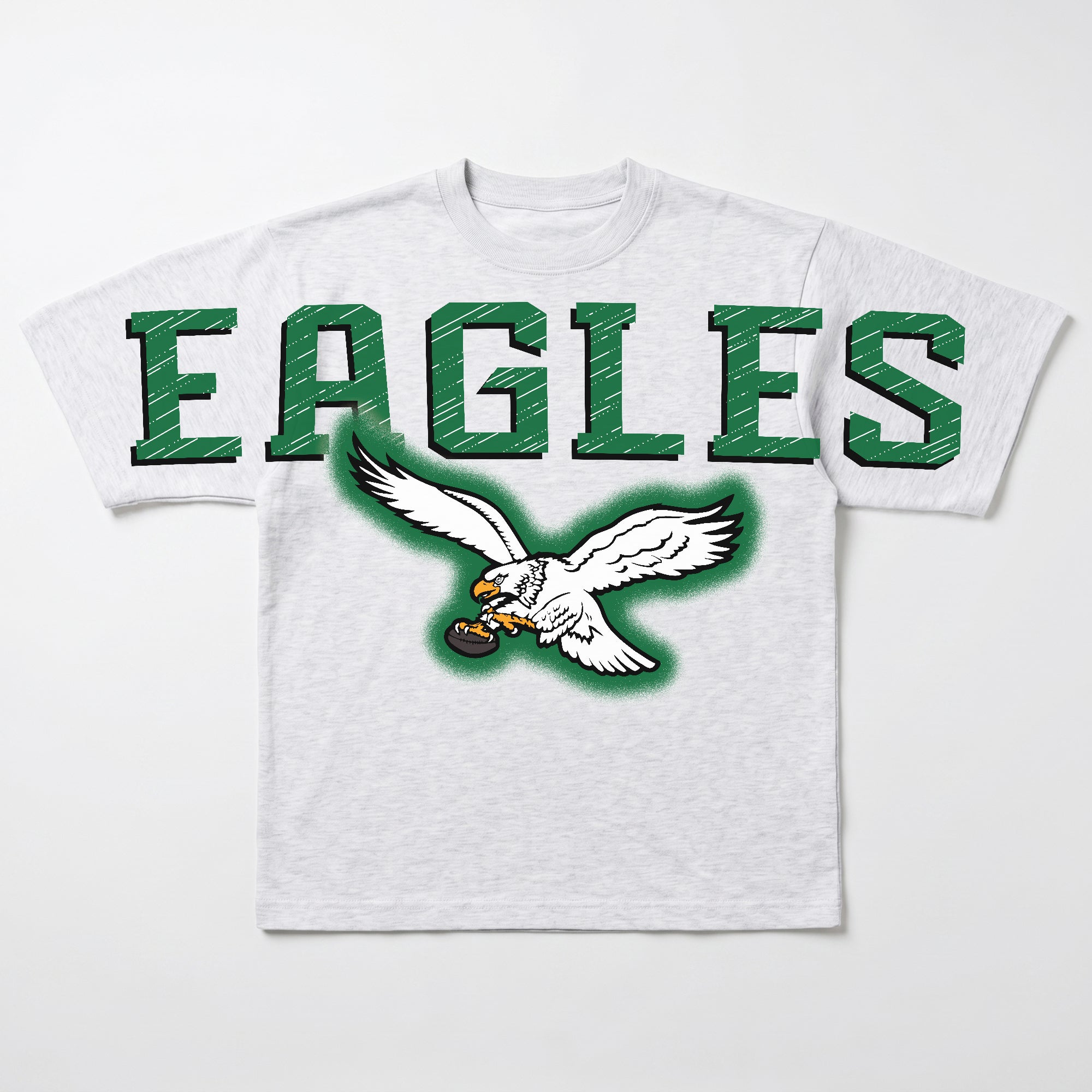 PHILADELPHIA EAGLES DRIP CULTURE RELAXED FIT CREWNECK TEE