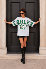 PHILADELPHIA EAGLES DRIP CULTURE RELAXED FIT CREWNECK TEE