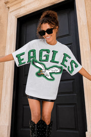 PHILADELPHIA EAGLES DRIP CULTURE RELAXED FIT CREWNECK TEE