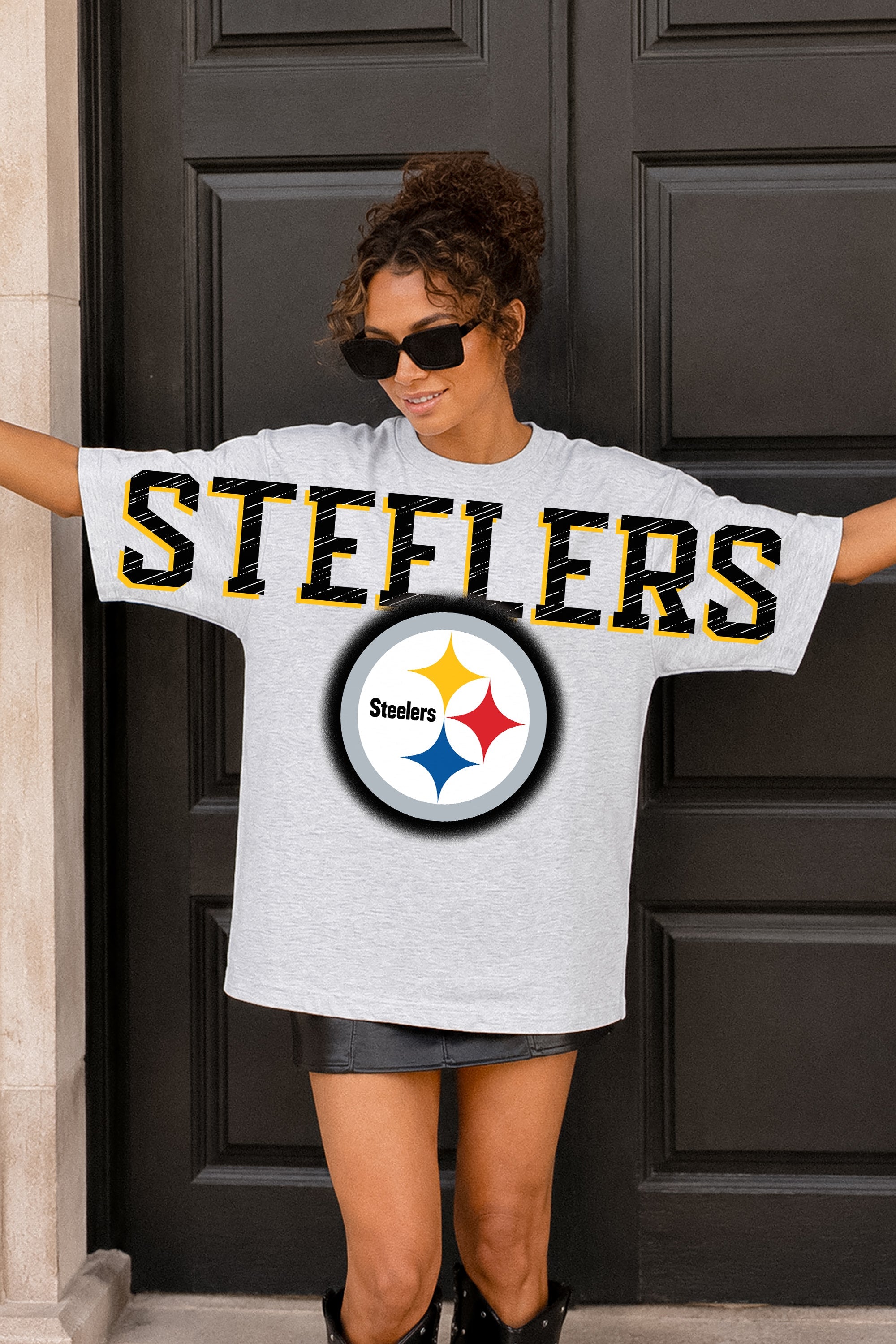 PITTSBURGH STEELERS DRIP CULTURE RELAXED FIT CREWNECK TEE
