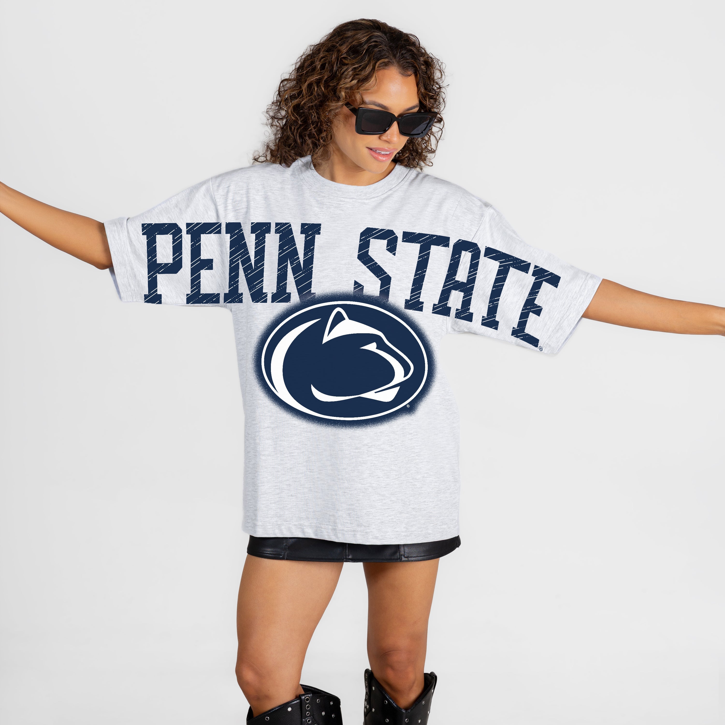 PENN STATE NITTANY LIONS DRIP CULTURE RELAXED FIT CREWNECK TEE